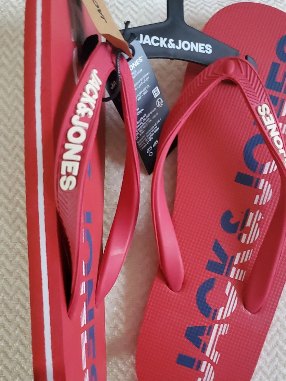 Jack & Jones Flip Flops/Barbados Cherry